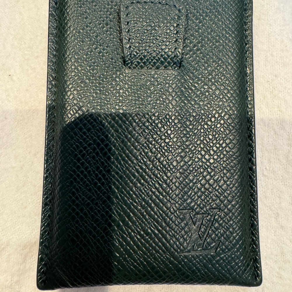 Louis Vuitton Textured Green Card Holder